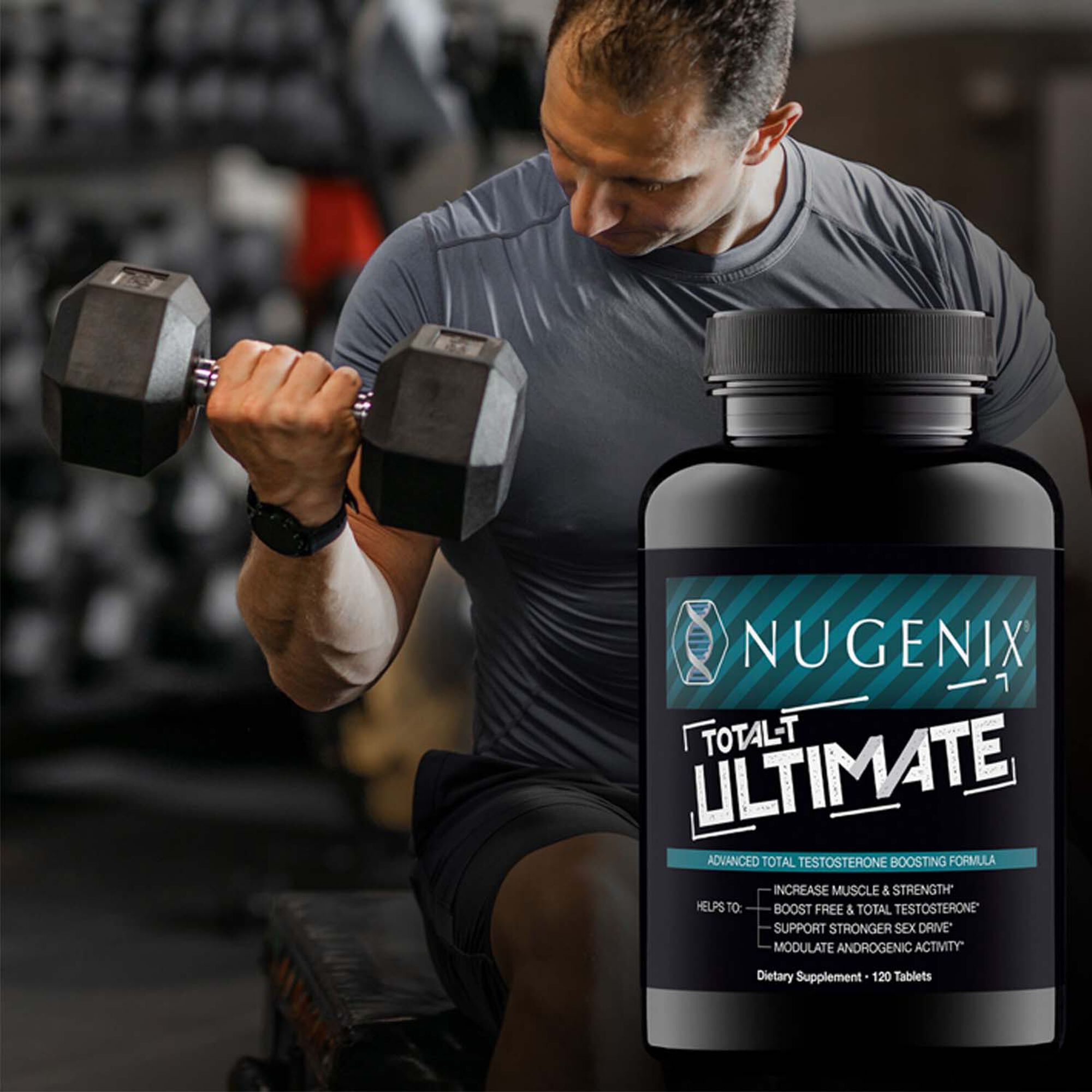 452409 Nugenix® Helps to increase muscle & strength*, boost free